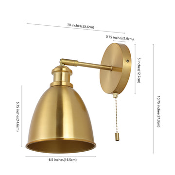 Hudson 6.5" Farmhouse Bohemian Iron LED Sconce - JONATHAN Y